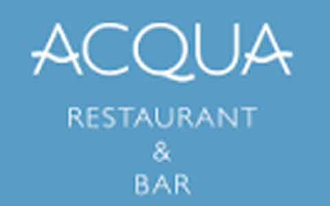 Buy Acqua Restaurant & Bar Gift Cards