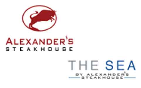 Buy Alexander's Steak House Gift Cards