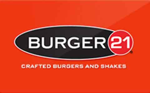 Buy Burger 21 Gift Cards