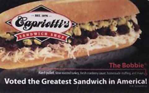 Buy Capriotti's Sandwich Shop Gift Cards