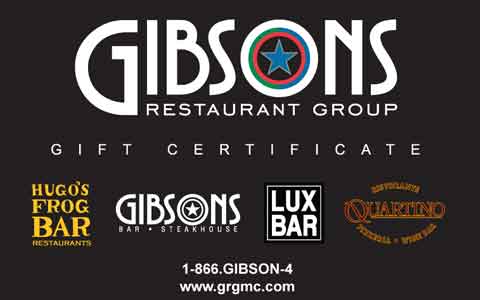 Gibson's Restaurant Group Gift Cards