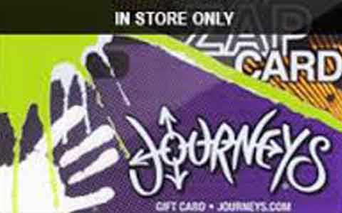Buy Journeys (In Store Only) Gift Cards