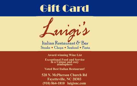 Buy Luigi's Italian Restaurant Gift Cards