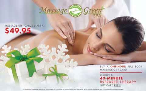 Buy Massage Green Spa Gift Cards