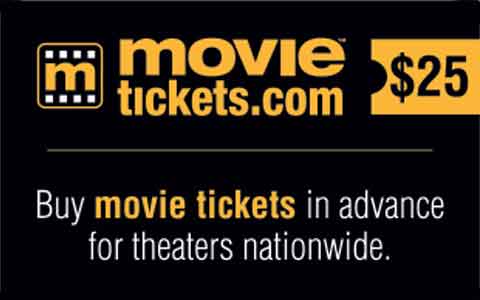 Buy Movietickets.com Gift Cards