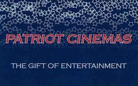 Buy Patriot Cinemas Gift Cards